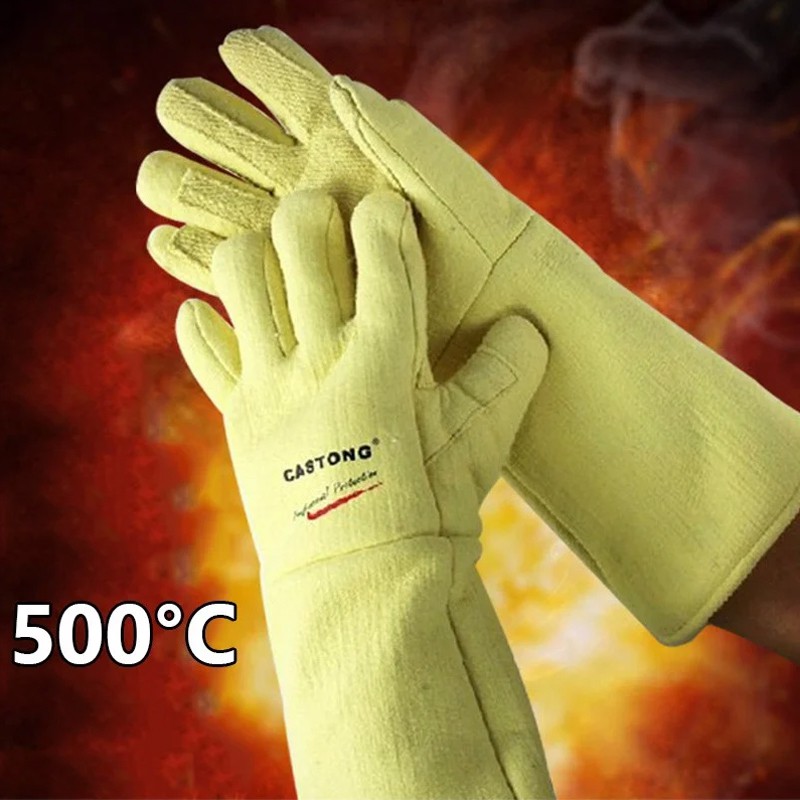 Găng Tay Chịu Nhiệt Castong 500 Độ Màu Vàng (ABY)