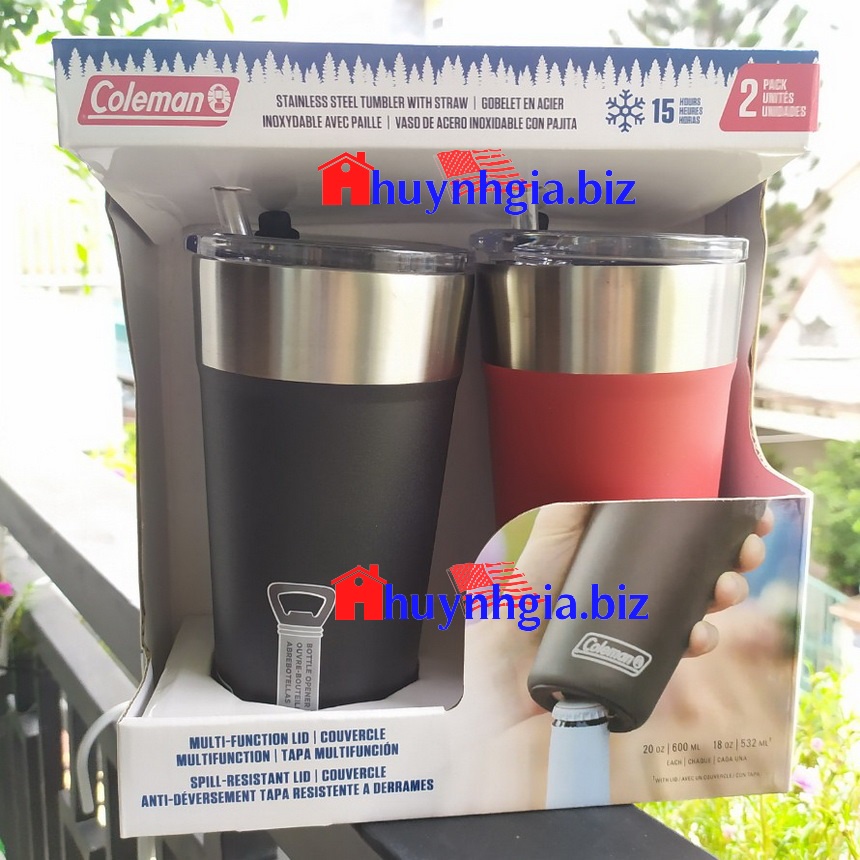 Ly GIữ Nhiệt Nhiều Màu Coleman hàng Mỹ