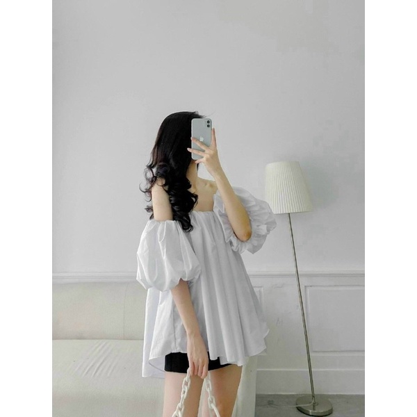 ÁO BABYDOLL TAY BỒNG 2 LỚP