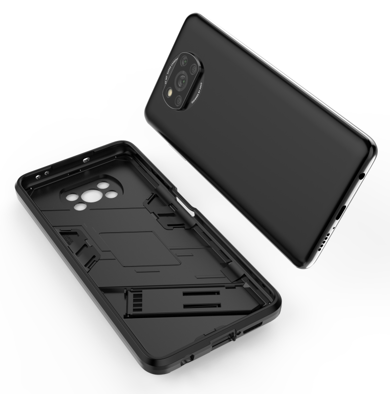 Ốp điện thoại chống sốc có thanh đỡ thích hợp cho Xiaomi Poco X3 Pro
