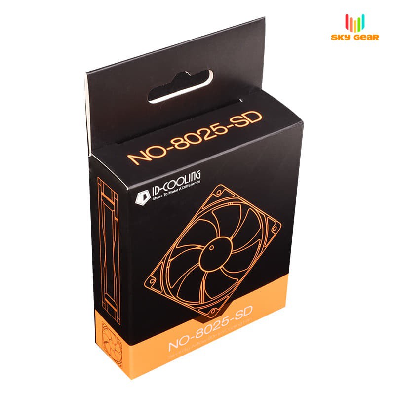 Quạt tản nhiệt ID-Cooling NO-8025-SD, Fan 8cm