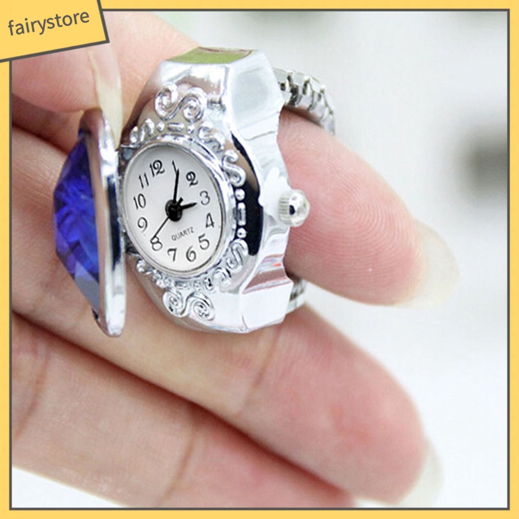 Nhẫn Đính Đá Thạch Anh Hình Oval Thời Trang Cho Nam Nữ