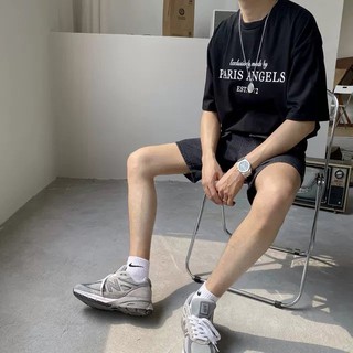 Áo thun oversize paris angles tu unisex