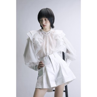 Kaia | áo xếp bèo tay phồng - colette blouse