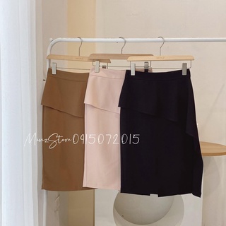 Chân váy vạt trước cách điệu minz