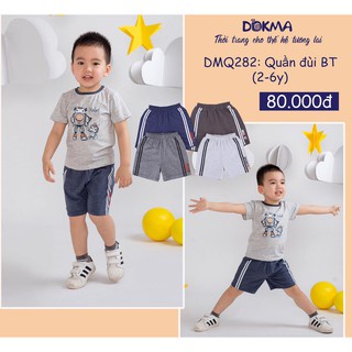 [FREESHIP] Quần cộc cotton 2-6 tuổi cho bé trai Dokma Voi.kids DMQ282 TR