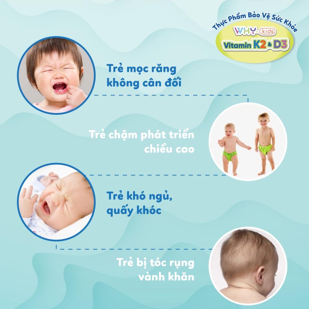 Chai xịt Why-Kids bổ sung Vitamin D3 và K2 cho bé, tăng cường hấp thu Canxi hỗ trợ phát triển chiều cao 15ml