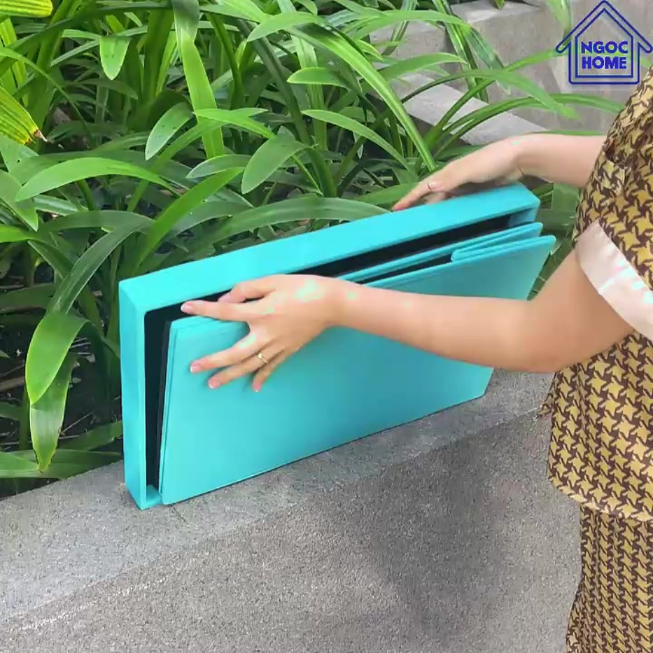 Ghế đôn đựng quần áo đồ đa năng NGỌC HOME đôn ghế sofa đựng đồ gấp gọn vải bọc Oxfford 600D size đại 51*31*31 cm - GDT | BigBuy360 - bigbuy360.vn