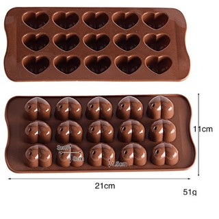 Khuôn Silicone Trái Tim Chấm