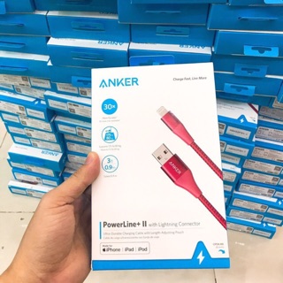 Cáp lightning anker powerline + ii dài 0,9 cm