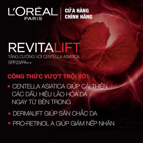 Kem dưỡng ngày giảm nếp nhăn săn chắc da L’Oreal Revitalift SPF23 PA++ 50ml