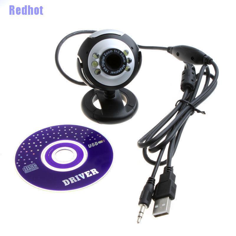 Webcam 6 Bóng Đèn Led Hd Usb 2.0 50.0m Kèm Mic Cho Máy Tính | BigBuy360 - bigbuy360.vn
