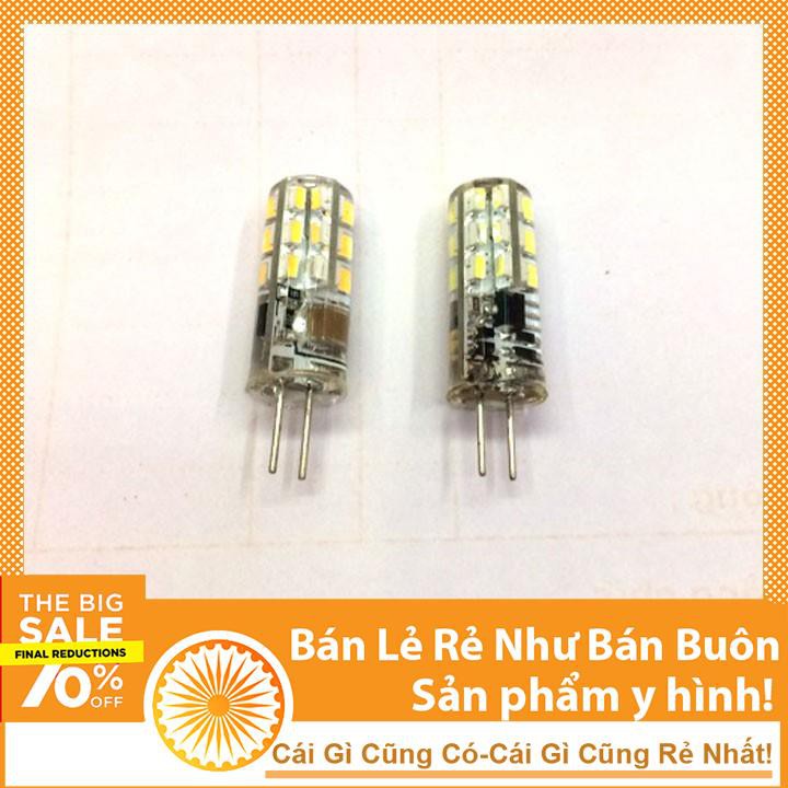 Bóng led G4 (điện áp 220V) màu vàng