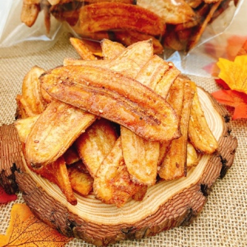 1KG Chuối Sấy Mè Vừng Thơm, Ngon, Đóng Túi Zip