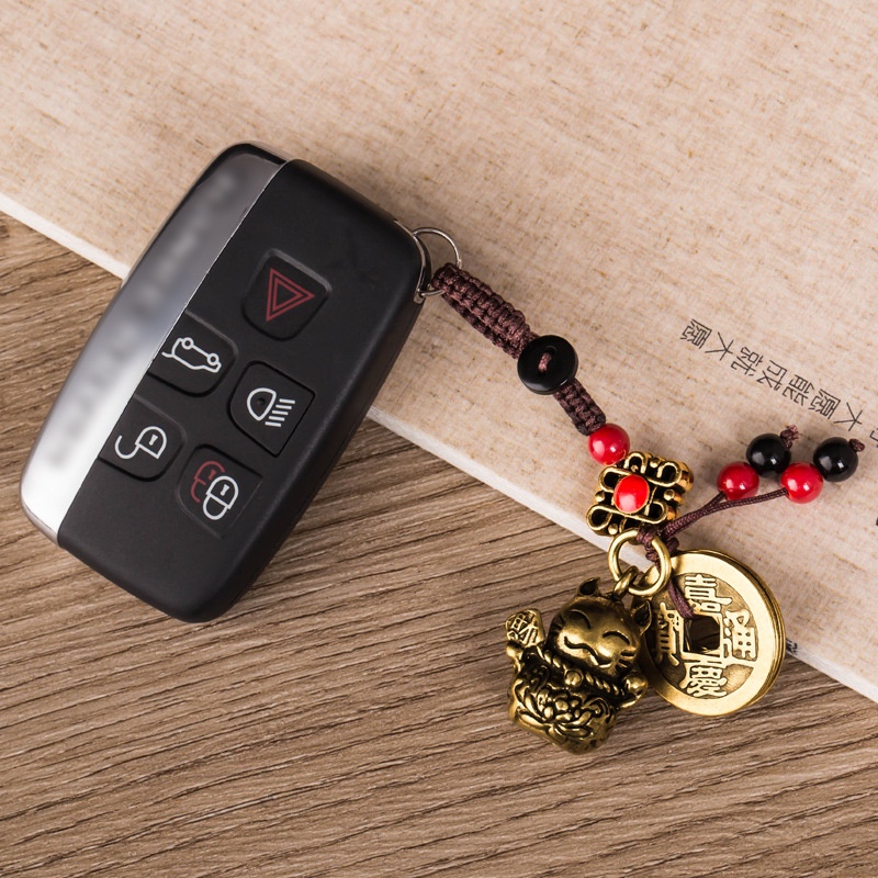Móc khóa ngũ hoàng hình 12 con giáp , chất liệu đồng thau bền đẹp.