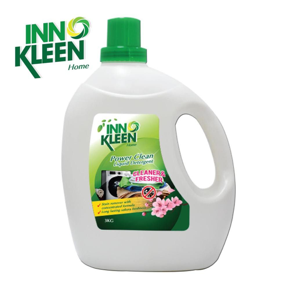 Nước Giặt Innokleen Power 3 Lít Diệt Khuẩn Công Thức Đậm Đặc Làm Sạch Vết Bẩn Lưu Giữ Hương Thơm