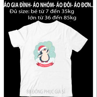 Áo thun noel ĐỦ SIZE BÉ VÀ LỚN. KÉO HÌNH SANG TRÁI XEM THÊM MẪU