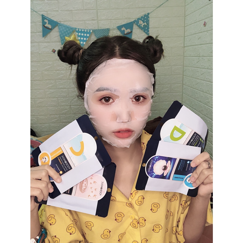 Mặt Nạ Foodaholic Essential Mask Dưỡng Ẩm Phục Hồi Trắng Da Chuyên Sâu Hàn Quốc 23g