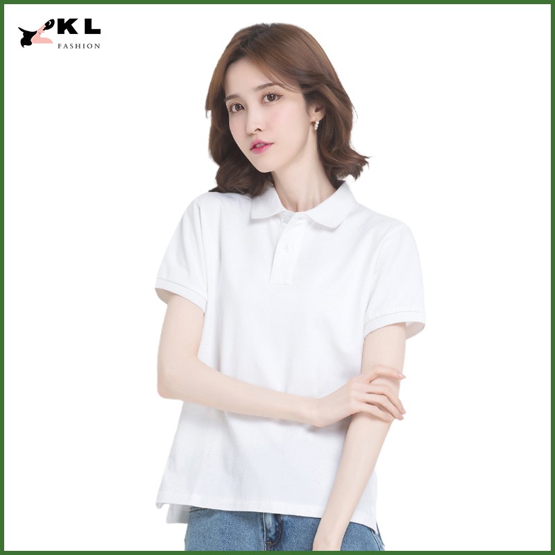 Áo thun nữ thể thao ngắn tay áo polo cổ trụ thun cao cấp mềm mại thoáng mát [hàng loại 1 - nhiều màu tùy chọn] - KL07 | BigBuy360 - bigbuy360.vn