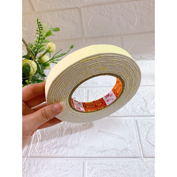 Băng dính xốp bản 2cm dùng dán nổi sticker khi làm handmade