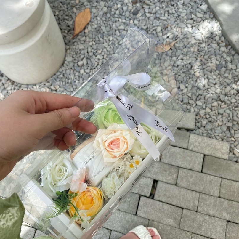 Hộp quà tặng hoa lụa siêu xinh