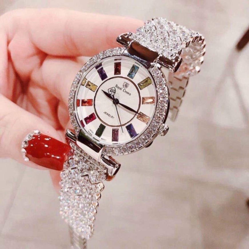 Đồng hồ nữ Royal crown Đính đá siêu đẹp + Full Hộp & Pin mẫu mới nhất  2021 | BigBuy360 - bigbuy360.vn