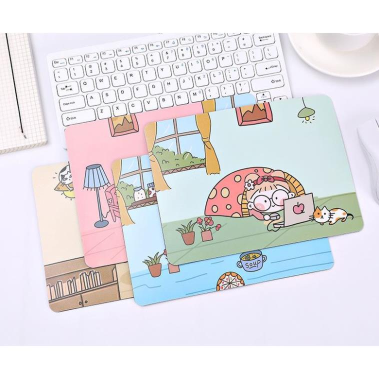 Bộ Bàn Di Chuột Hình Cô Gái Dễ Thương H131