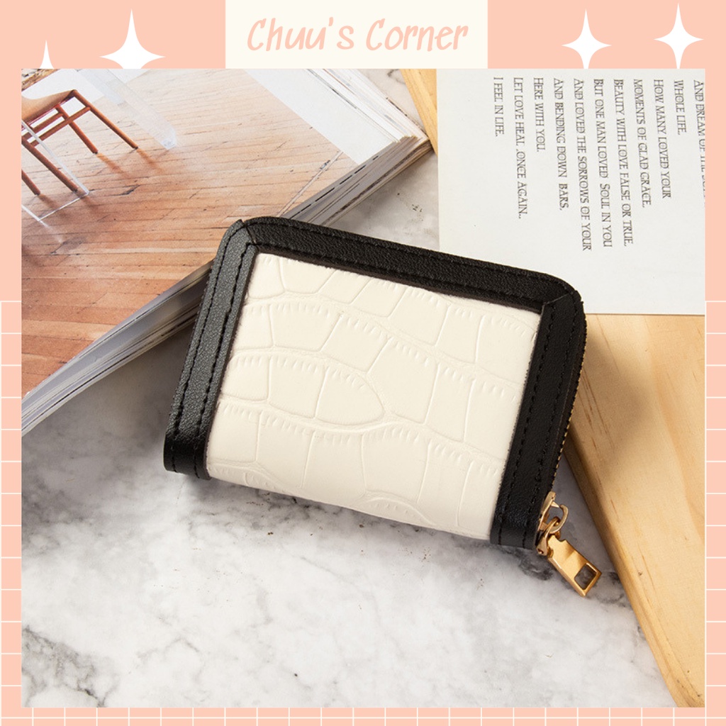 Ví Da Đựng Thẻ Mini Cầm Tay Nhiều Ngăn Thời Trang Cho Nữ C267-5