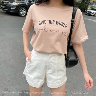Áo thun good energy zareen thu122 kem