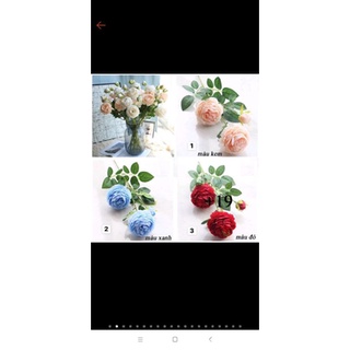 Hoa Giả - Hoa Hồng Lụa cao cấp (65cm)