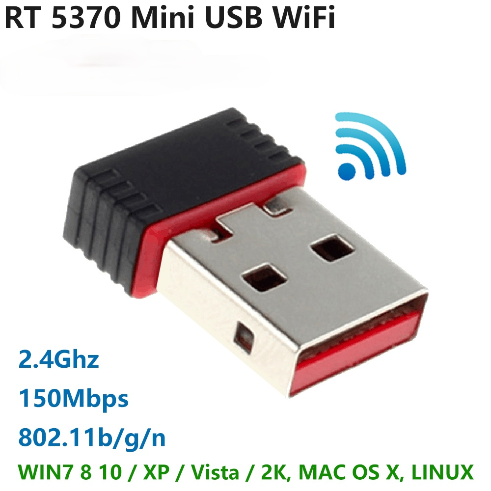 Usb Wifi Mini Rt 5370 Ralink Rt5370 Chip 150mbps 2.4ghz Ieee 802.11b / G / N Usb2.0 Dradloze