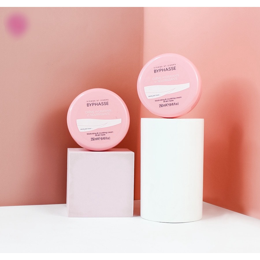 [DATE 07/2023] Bơ dưỡng thể mềm mịn, mướt da Byphasse Moisturing &amp; Nourishing Cream Face &amp; Body 250ml (Tây Ban Nha)
