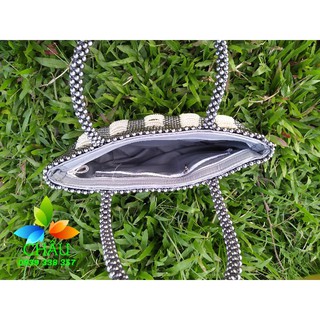 Giỏ xách hạt cườm nữ hoàng handmade