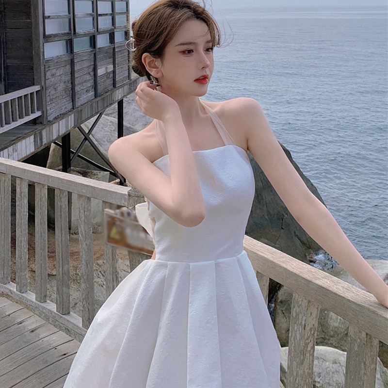  Đầm 2 dây ôm dáng màu trơn phong cách Hàn Quốc thời trang mùa hè cho nữ | BigBuy360 - bigbuy360.vn