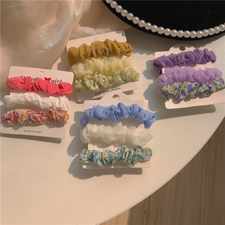 Set 3 Dây Buộc Tóc Co Giãn Đơn Giản Thời Trang Cho Nữ