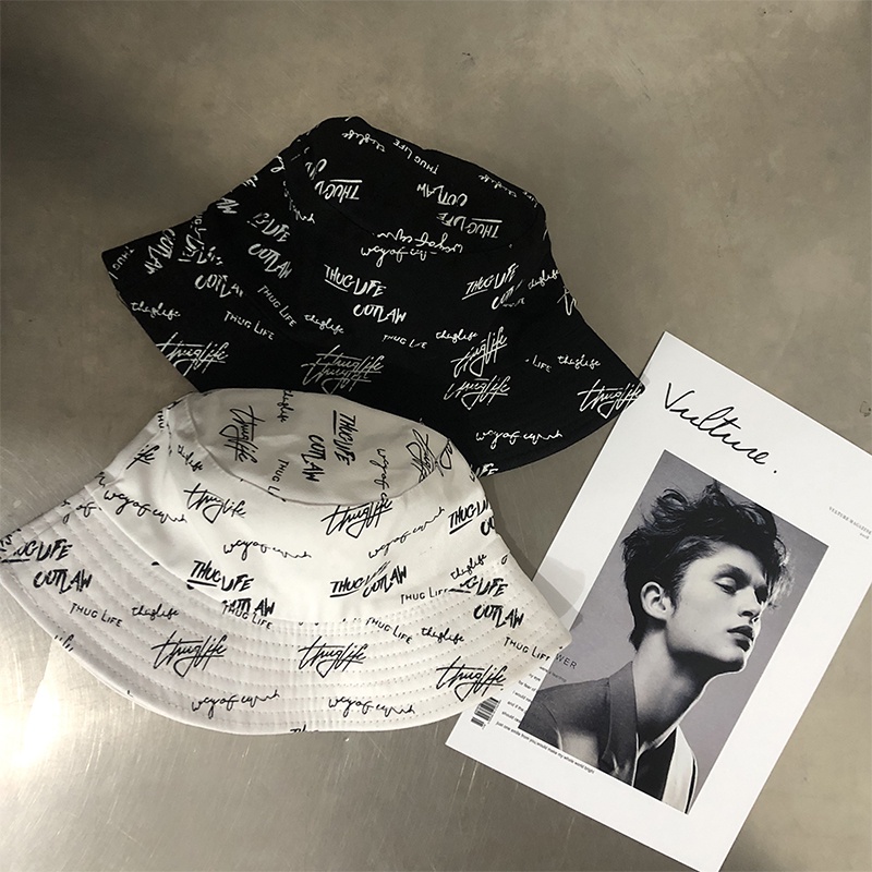 Mũ Bucket Chống Nắng Hai Mặt Thời Trang Xuân Thu Phong Cách Hàn Quốc Cho Nam Và Nữ