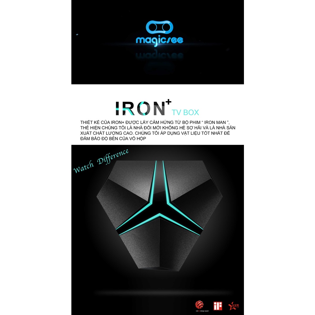 Android Tivi Box Magicsee Iron+ - Hỗ Trợ Cài Đặt Rom ATV - Biến Tivi Nhà Bạn Thành SmartTivi
