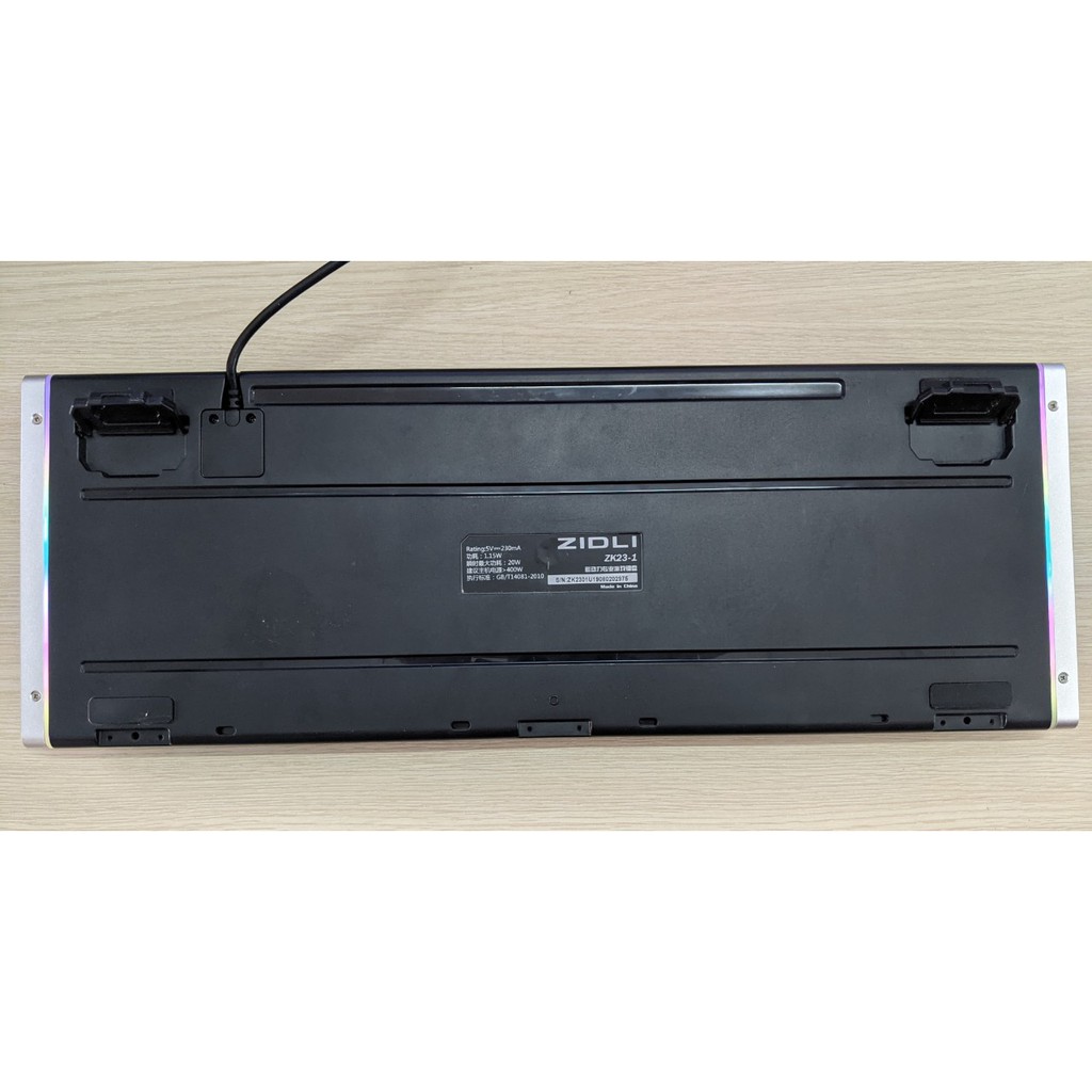 (CÓ SẴN) Bàn phím cơ Gaming có dây Zidli ZK23 và ZK1700 - Led RGB Full viền và Led RGB ở cạnh bên rất đẹp