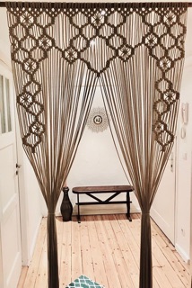 rèm trang trí rèm cửa vách ngăn Macrame