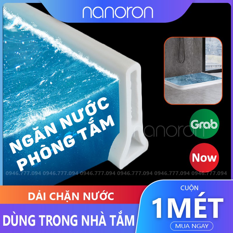 Dải chống tràn nước phòng tắm  Chất silicon NANORON dùng cho bồn rửa tay, phòng giặt, phòng tắm DCN