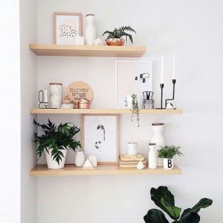 Set 3 kệ trang trí kệ treo tường kệ gỗ