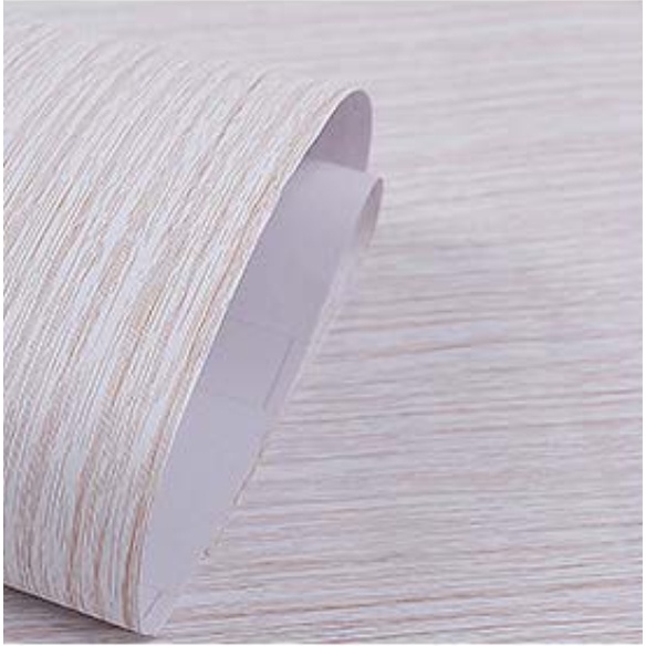 Giấy dán tường ván màu nhạt khổ rộng 0.45 keo sẵn bóc dán giá 1 mét dài