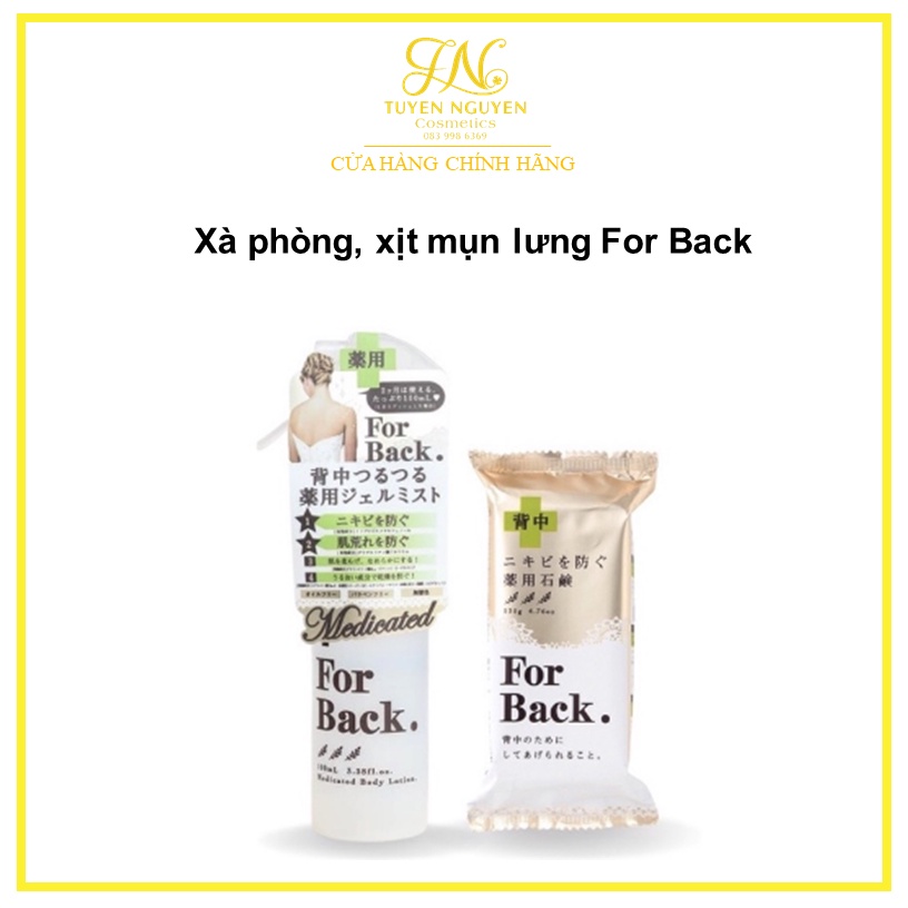 Xà phòng, xịt mụn lưng For Back