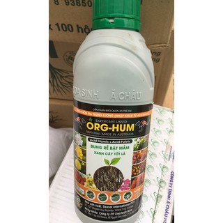 Phân bón lá ORG HUM 1 LÍT Bổ sung Humic Acid và Fulvic Acid