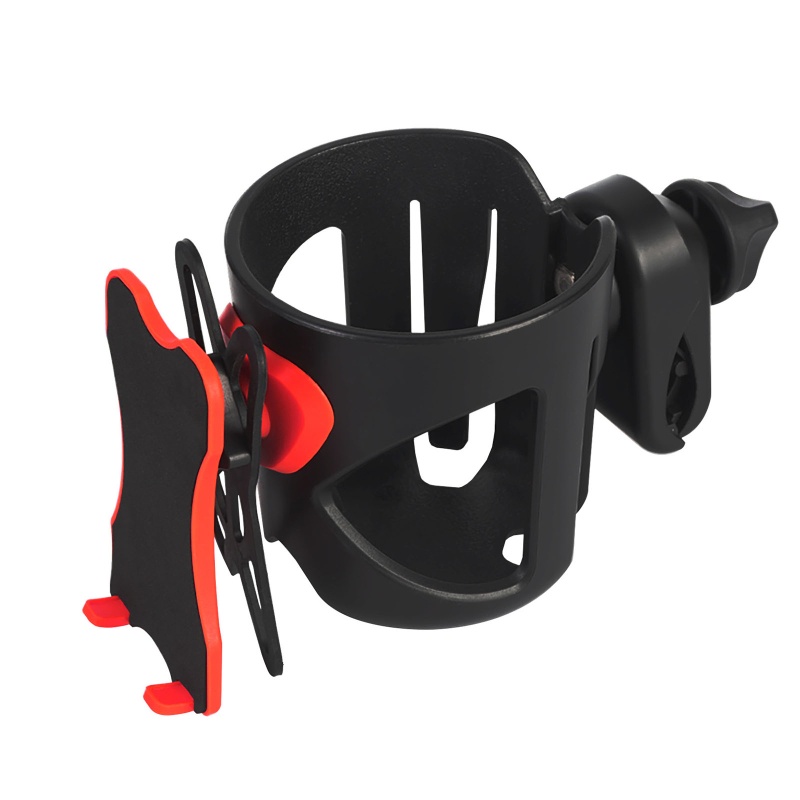 Giá Đỡ Điện Thoại / Cốc Nước 2 Trong 1 Xoay 360 Độ Gắn Xe Đẩy Em Bé