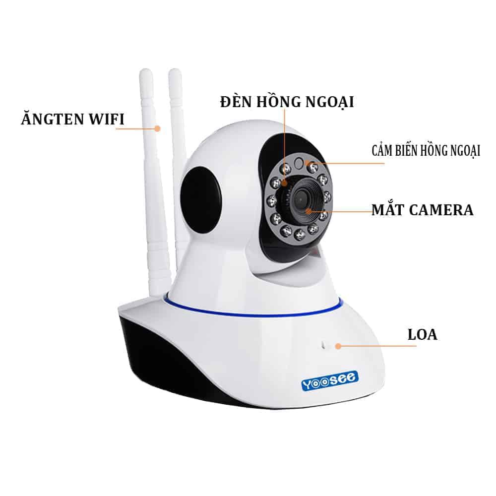 CAMERA IP YOOSEE 1.0 MP-HD 720P - 2 RÂU + TẶNG KÈM THẺ NHỚ NETAC 32GB HOẶC 01 LOA BLUETOOTH MINI CAO CẤP | WebRaoVat - webraovat.net.vn