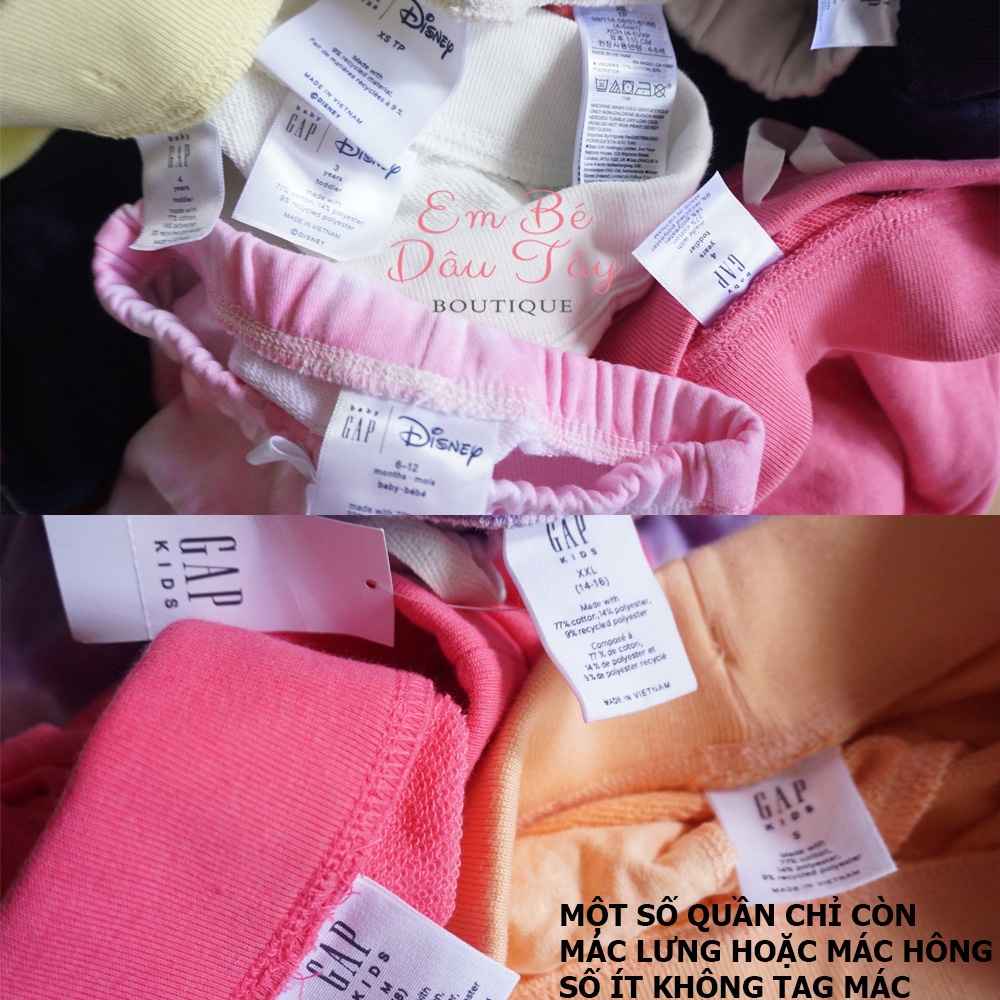 Quần jogger da cá, nhung tăm GAP cho bé gái 0-16 tuổi  Quần dài da cá bé gái QUẦN THU ĐÔNG bé mẫu giáo, cấp 1 2