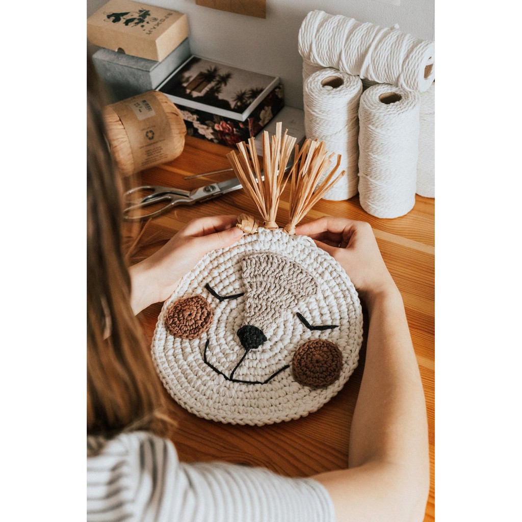 Mặt gấu G01 - Trang trí treo tường phòng trẻ em - DALdecor