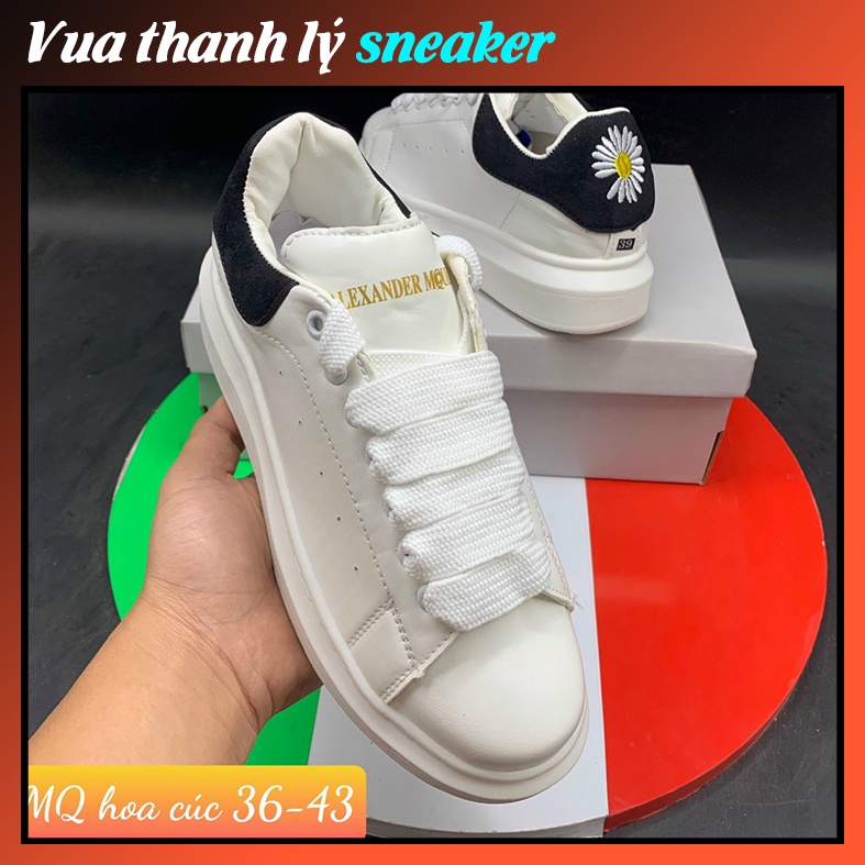 Giày MC Queen hoa cúc thời trang, Giày nữ thời trang MC Queen gót thêu hoa cúc - HÀNG THANH LÝ | BigBuy360 - bigbuy360.vn