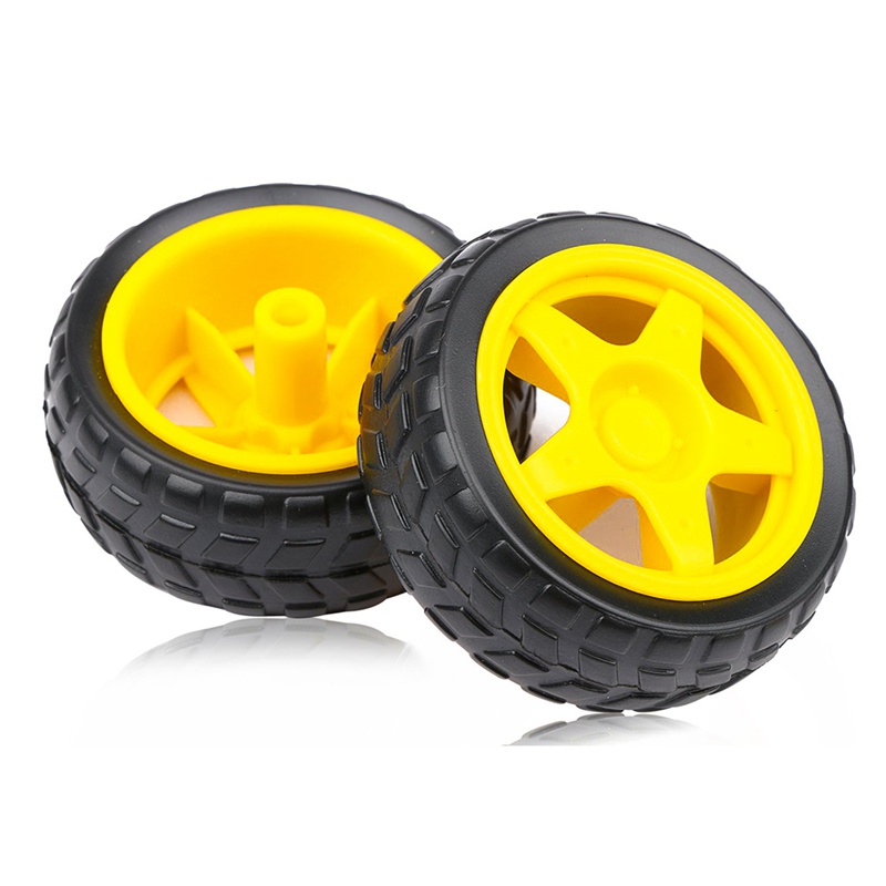 Bộ 4 Mô Tơ Điện DC + Động Cơ Trục Kép Bằng Nhựa TT Cho Xe Hơi Thông Minh Arduino